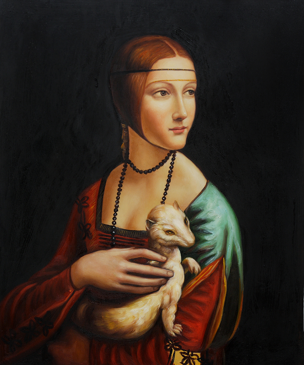 Da Vinci - Lady With an Ermine - Leonardo Da Vinci Painting